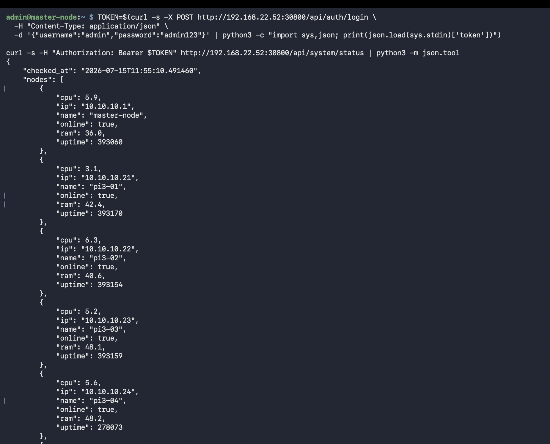 API Response